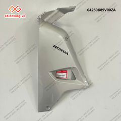 Bộ ốp yếm trái *NH411M*-Bộ nhựa Wave Alpha 110cc năm 2023 Trắng bạc