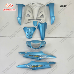 Bộ nhựa màu bóng-Bộ nhựa Wave Alpha 2016 xanh nhạt