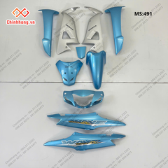 Bộ nhựa màu bóng-Bộ nhựa Wave Alpha 2016 xanh nhạt
