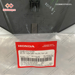 Bộ ốp trên nắp trước tay lái-BỘ NHỰA Future 125-2011-màu đen