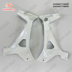 Ốp ống yếm trái phải *NHB55P*-BỘ NHỰA WAVE BLADE SỐ TRẮNG ĐEN THƯỜNG