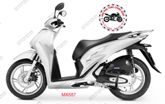 Bộ dàn áo SH150cc bản phanh CBS đời 2020-2021. Có 4 màu: Đen- Trắng-Xám-Đỏ