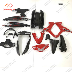 BỘ NHỰA WAVE 110 RSX 2023 ĐỎ ĐEN ĐĨA