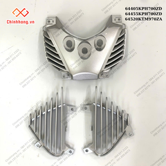 Tấm thông gió mặt nạ trước,yếm trái phải *NH-BỘ NHỰA FUTURE Neo 125-2005- màu đỏ đậm