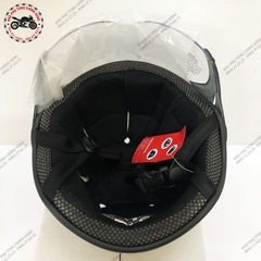 Mũ nửa đầu Matt - Đen