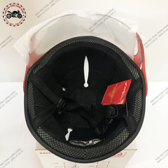 Mũ nửa đầu Matt - Đỏ