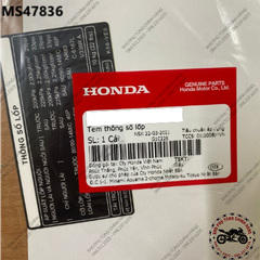 Tem thông số lốp