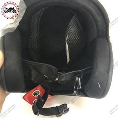 Mũ bảo hiểm Jet - Đen bóng