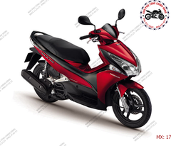 Bộ dàn áo AirBlade-2011. Có 6 màu: Đen bạc, Trắng bạc, đỏ bạc, đỏ đen, trắng xám, đen xám