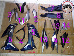 14 chi tiết nhựa màu theo xe Winner X-2019. Có đủ các màu theo xe