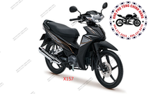 Bộ nhựa dàn áo wave Blade (xe số)-2018  BẢN Thể thao (Có 4 màu: Xanh đen-Đen vàng đồng-Trắng đen-Đỏ đen)