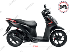 Bộ nhựa dàn áo Vision - 2017 Bản cao cấp- Màu đen mờ