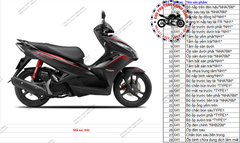 Bộ dàn áo AirBlade -2014 đen mờ