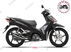 Bộ nhựa dàn áo Future 125-(2018-2019) Vành đúc. Có 4 màu: Đen mờ- Đỏ đô- Xanh- Nâu.