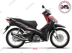 Bộ nhựa dàn áo Future 125 -(2018-2019) Vành nan. Có 3 màu: Đen đỏ- Đỏ tươi- Bạc