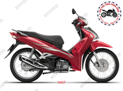 Bộ nhựa dàn áo Future 125 -(2018-2019) Vành nan. Có 3 màu: Đen đỏ- Đỏ tươi- Bạc