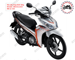 Bộ nhựa dàn áo RSX 110cc- 2012-(Có 6 màu: Xám bạc-Trắng- Vàng đồng-Đen-Đỏ đen-Trắng đen)
