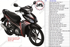 Bộ nhựa dàn áo RSX 110cc- 2012-(Có 6 màu: Xám bạc-Trắng- Vàng đồng-Đen-Đỏ đen-Trắng đen)