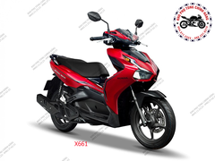 Bộ nhựa dàn áo Air Blade 125cc - 2020 Bản tiêu chuẩn. Có 4 màu: Xanh- Bạc- Trắng-Đỏ.