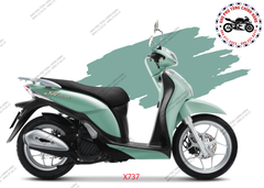 Bộ nhựa dàn áo SH Mode- 2018 Bản thời trang. Có 5 màu: Xanh ngọc-Trắng-Tím-Đỏ tươi-Vàng