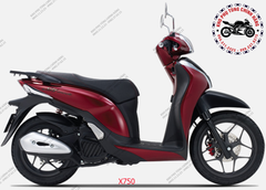 Bộ nhựa dàn áo SH Mode- 2019 Bản Cá tính. Có 3 màu:Bạc mờ- Trắng sứ- Đỏ Đậm