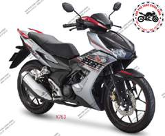 Bộ nhựa dàn áo Winner X-2020 Bản thể thao phanh ABS. Màu: Bạc đen đỏ