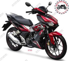 Bộ nhựa dàn áo Winner X-2020 Bản Camo - Có 2 màu: Xanh đậm-Đỏ 