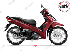 Bộ nhựa dàn áo Future 125 -2020 Vành nan. Có 2 màu: Đỏ- Xanh