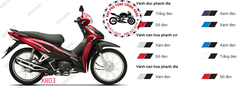 Bộ nhựa dàn áo RSX 110cc- 2021 Vành Nan(Có 4 màu: Xanh - Đỏ-Trắng-Xám đen)