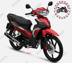 Bộ nhựa dàn áo wave Blade (xe số)-2019  BẢN Thể thao (Có 4 màu: Đen trắng-Đỏ đen-Xanh đen- Trắng đen)