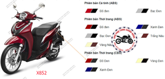 Bộ nhựa dàn áo SH Mode- 2020 Bản Thời Trang- phanh CBS. Có 3 màu:  Vàng-Xanh-Đỏ