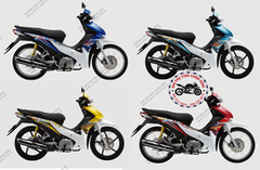Bộ nhựa dàn áo wave RS110 cc- 2010 (Có 4 màu: Đỏ, vàng, xanh đậm, xanh nhạt