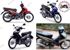 Bộ nhựa dàn áo wave S110 -2010 (Có 4 màu: Đen-Bạc-Xanh-Đỏ)