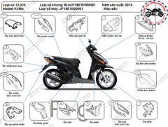 Bộ nhựa dàn áo Click-2010 (Có 3 màu: Đen- Trắng-Đỏ)
