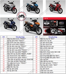 Bộ nhựa dàn áo Winner X-2019 Bản thể thao. Có 4 màu: Xanh đậm- Bạc-Đen xanh-Đỏ-Đen cam