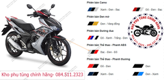 Bộ nhựa dàn áo Winner X-2020 Bản thể thao phanh ABS. Màu: Bạc đen đỏ