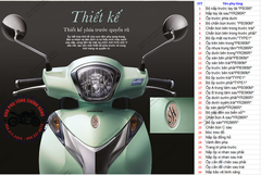 Bộ nhựa dàn áo SH Mode- 2015. Có 7 màu