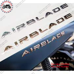 Bộ tem logo Air Blade  đời 2020-2021. Có 2 màu: vàng- trắng