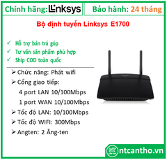 Thiết bị phát wifi Linksys E1700 Wireless; 24T