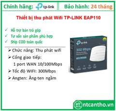 Thiết bị thu phát vô tuyến TP-LINK EAP110; 24T