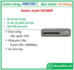 Switch POE  8P/1GB  - SG1083P Aptek  24T