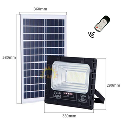 Đèn năng lượng mặt trời Jindian JD-8800L- Công suất 100W; 24T (Lấy VAT +10%)