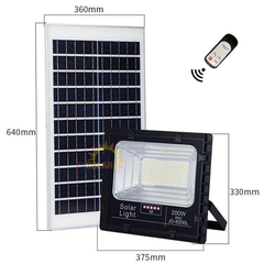 Đèn năng lượng mặt trời Jindian JD-8200L - công suất 200W (ánh sáng trắng); 24T (Lấy VAT +10%)