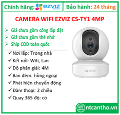 Camera wifi EZVIZ CS- TY1 ( 4MP,W1); 24T