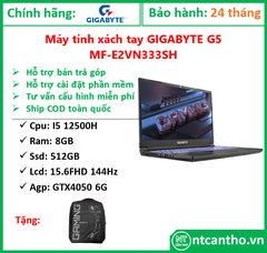 Máy tính xách tay GIGABYTE G5 MF-E2VN333SH (i5-12500H, 8GB, 512GB SSD, 15.6