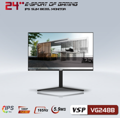 MÀN HÌNH GAMING VSP VG248B (23.8 INCH/FHD/IPS/165HZ/5.9MS/DP,HDMI); 24T