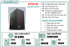 Mainboard H110 | Cpu I3 6100 | Ram4 8G | Ssd 256G | Case VP | PSU 350w;BH: 36T