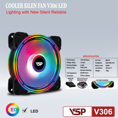 Fan Case VSP V306 LED ARGB 12cm; 12T