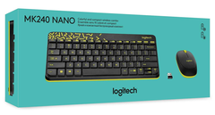 Bộ bàn phím chuột không dây Logitech MK240 NANO; 12T