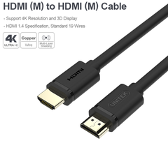 Cable HDMI 3M Unitek Y-C 139M full vat; 03T